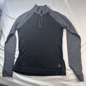 Smartwool women's classic thermal merino base layer 1/4 zip Size M